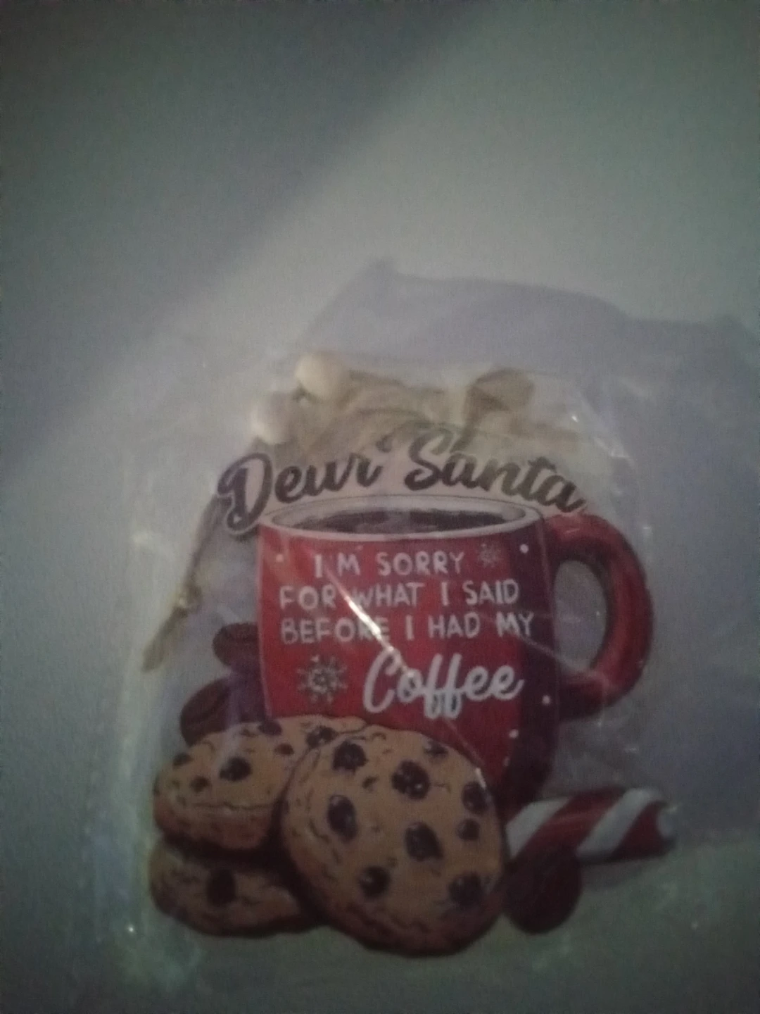 Dear Santa Coffee Ornament