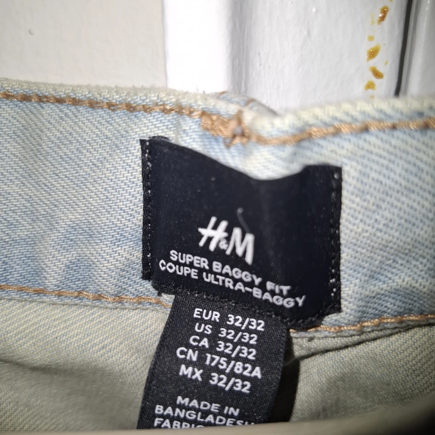 H&M Super Baggy Fit Jeans Light Wash 32/32 - photo 3