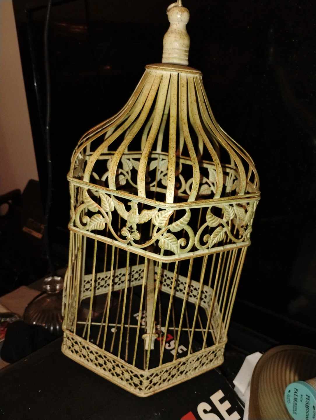 Antique Vintage Metal Decorative Birdcage - photo 2