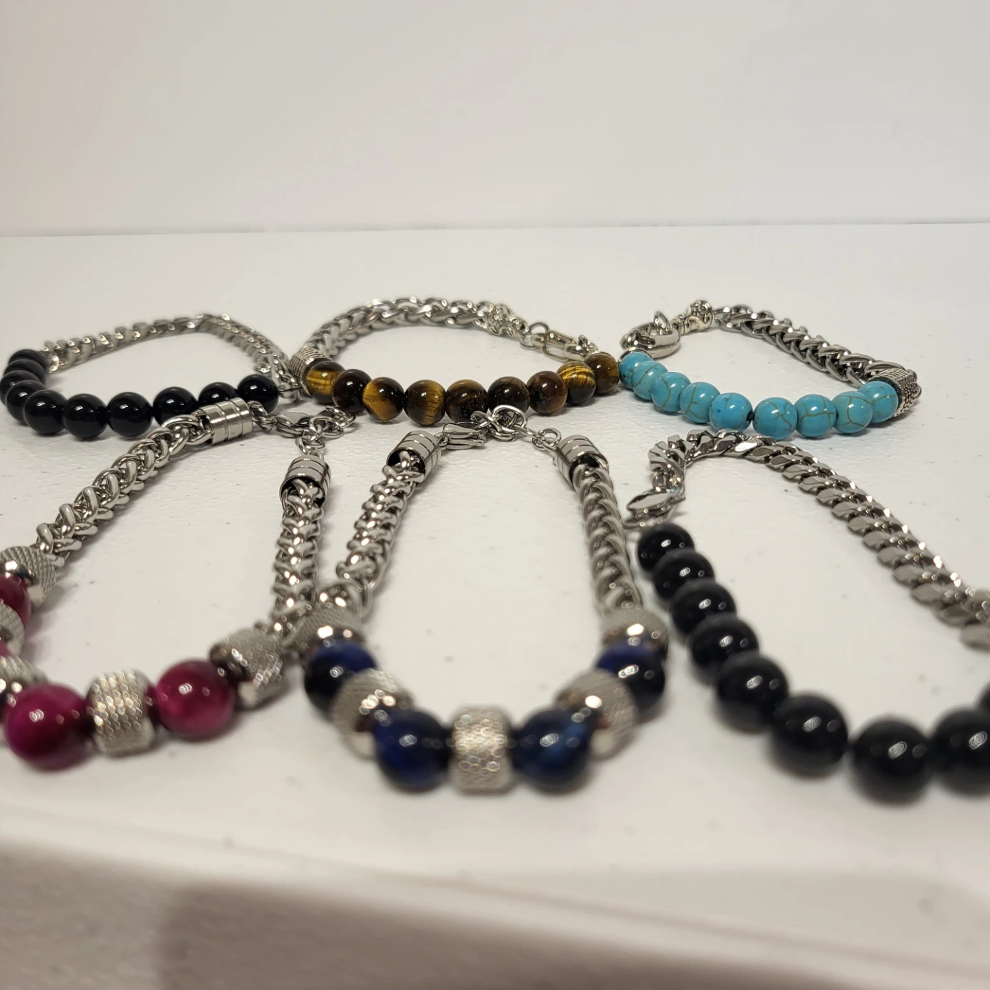 Set of 9 Mens Fashion Bracelets - photo 2