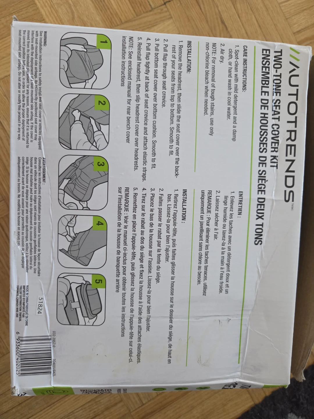 AutoTrends Two-Tone Seat Cover Kit - photo 2