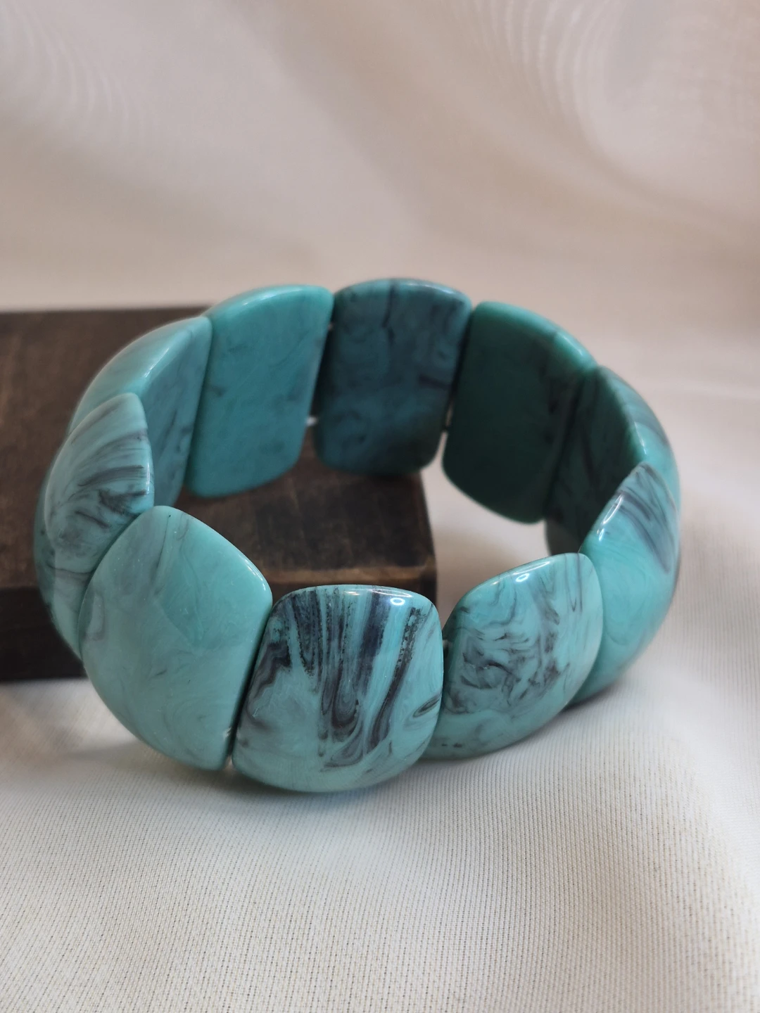Beautiful Turquoise Beaded Fashion Stretch Bracelet - photo 2