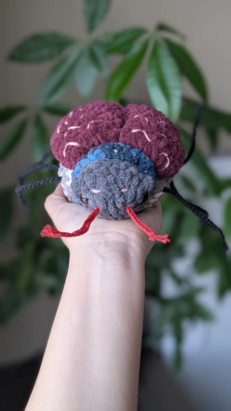 Crochet handmade bug plushie, crochet plushies - photo 2