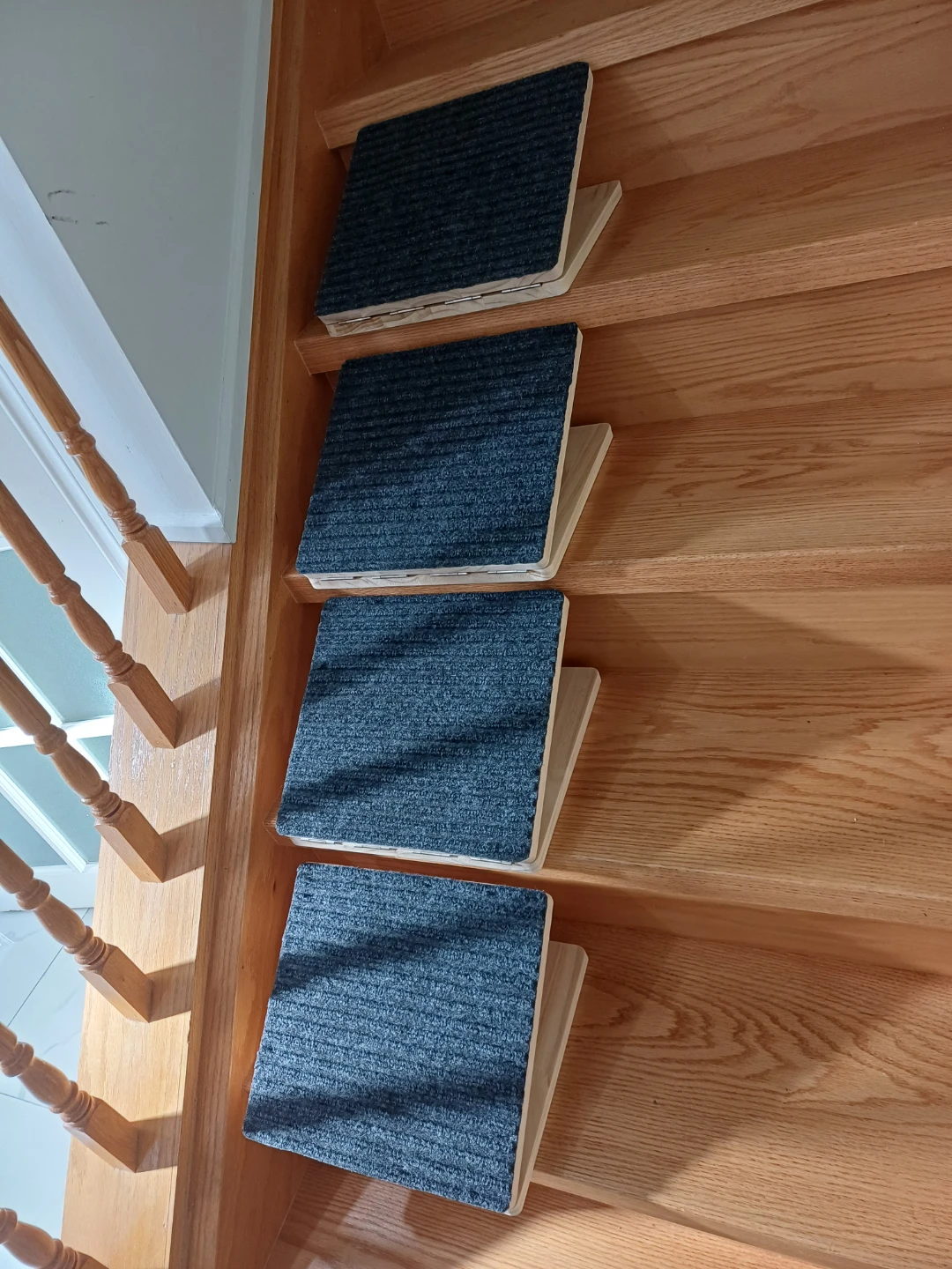 TNELTUEB 4 Pack Adjustable Dog Ramps for Stairs