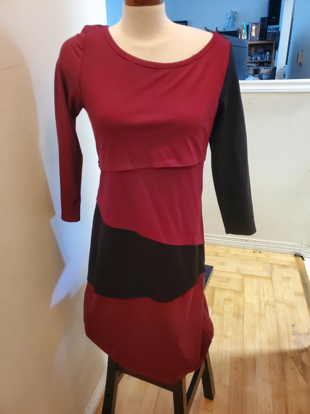 Colour Block Long Sleeve Dress - photo 3