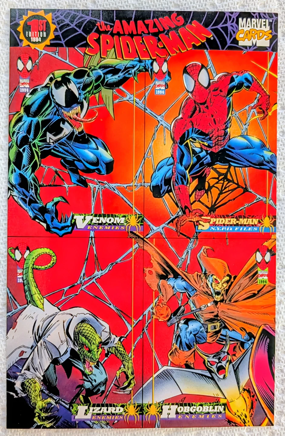 Vintage Marvel Trading Card Promo Sheets - photo 3