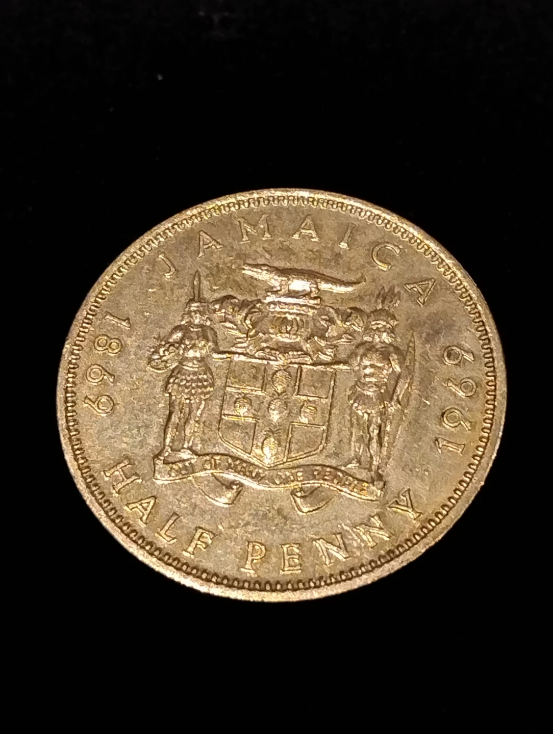 1969 Jamaica Half Penny Coin - photo 2
