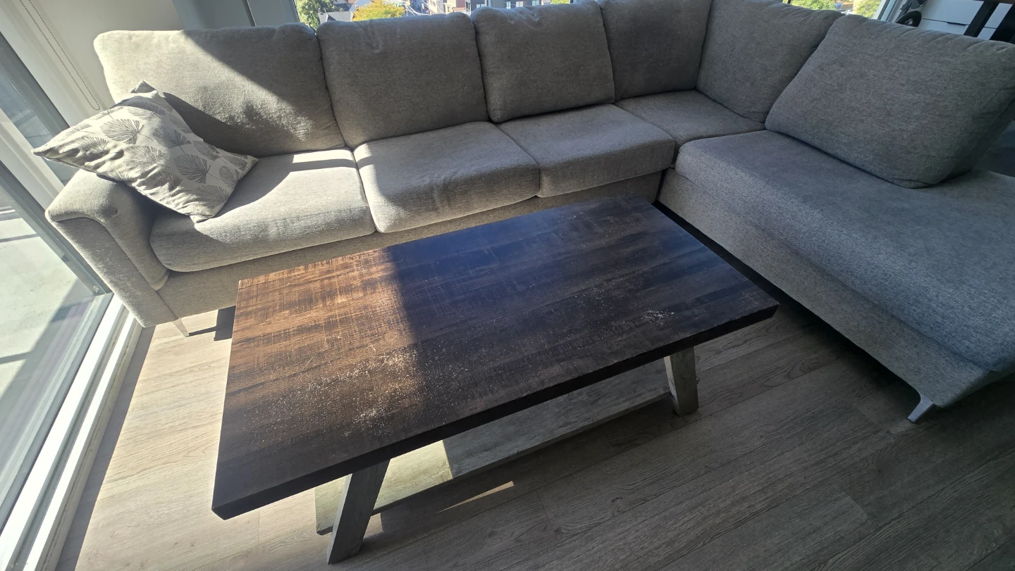 SBF Upholstery Hopkins Fabric Sectional Sofa - Roma Ash Grey - photo 5