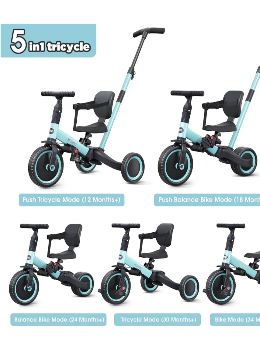Newyoo 5-in-1 Toddler Tricycle - photo 2