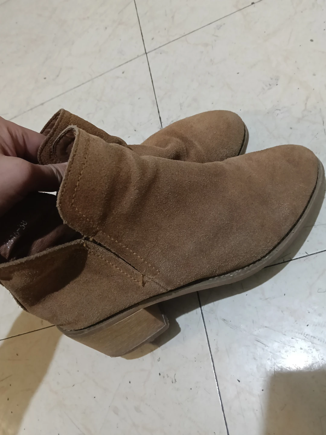 Tan Suede Ankle Boots