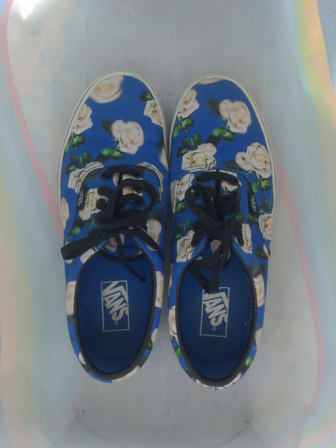 Vans Floral Canvas Shoes size 9.5 women's