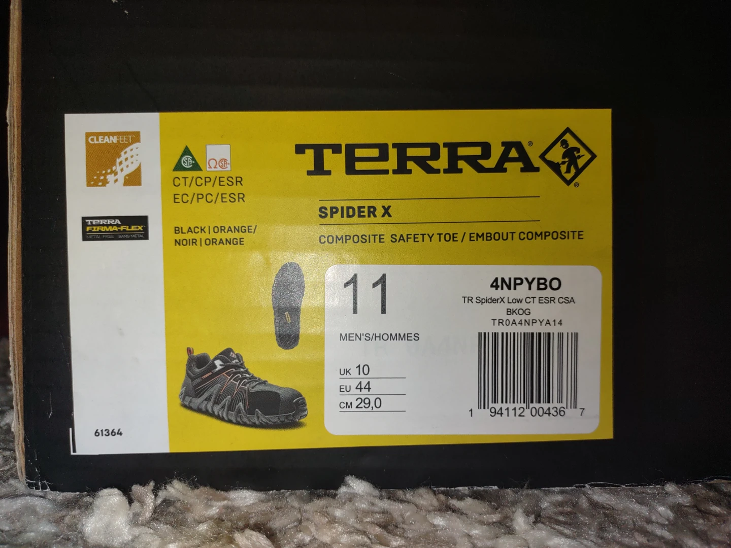 Terra Spider X Men's Safety Shoes Size 11 - photo 5