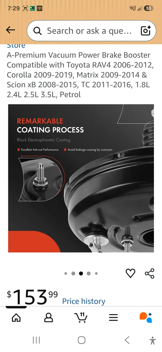 A-Premium Vacuum Power Brake Booster - photo 2