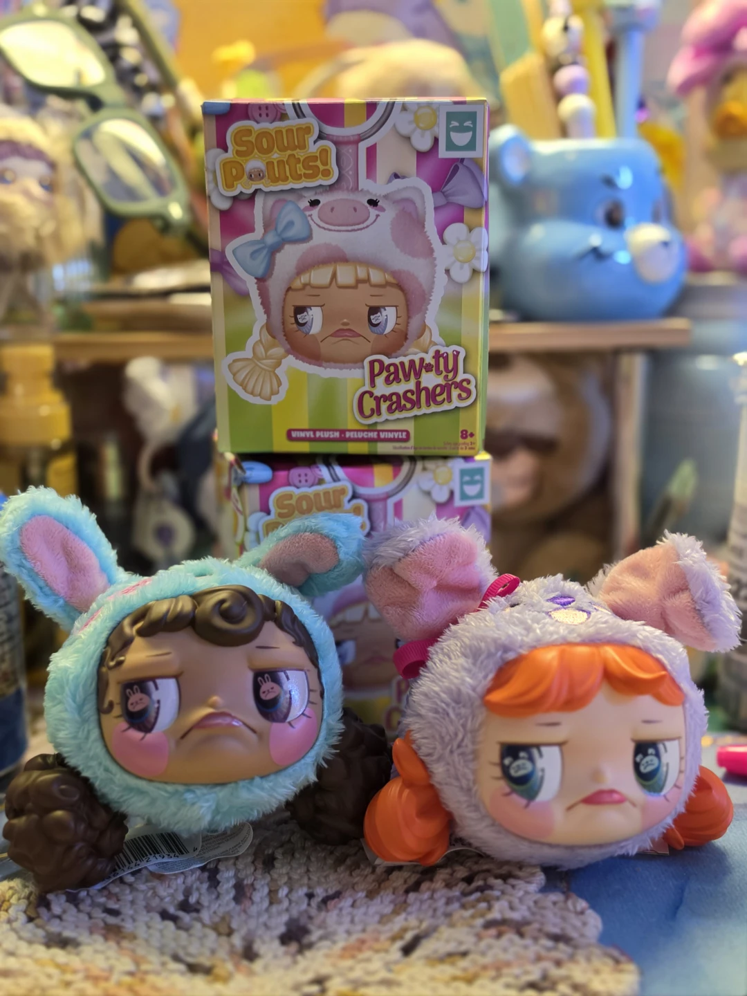 2 Sour Pouts Paw-ty Crashers Vinyl Plush