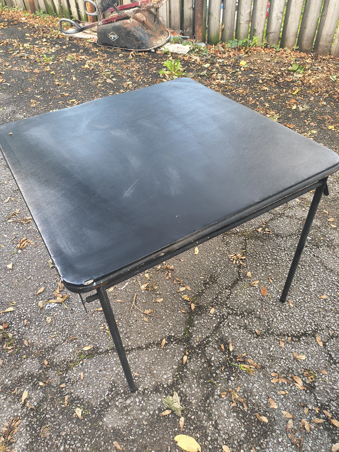 Black Folding Square Table