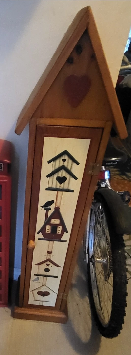 Cute Rustic Wooden Decorative Storage Cabinet