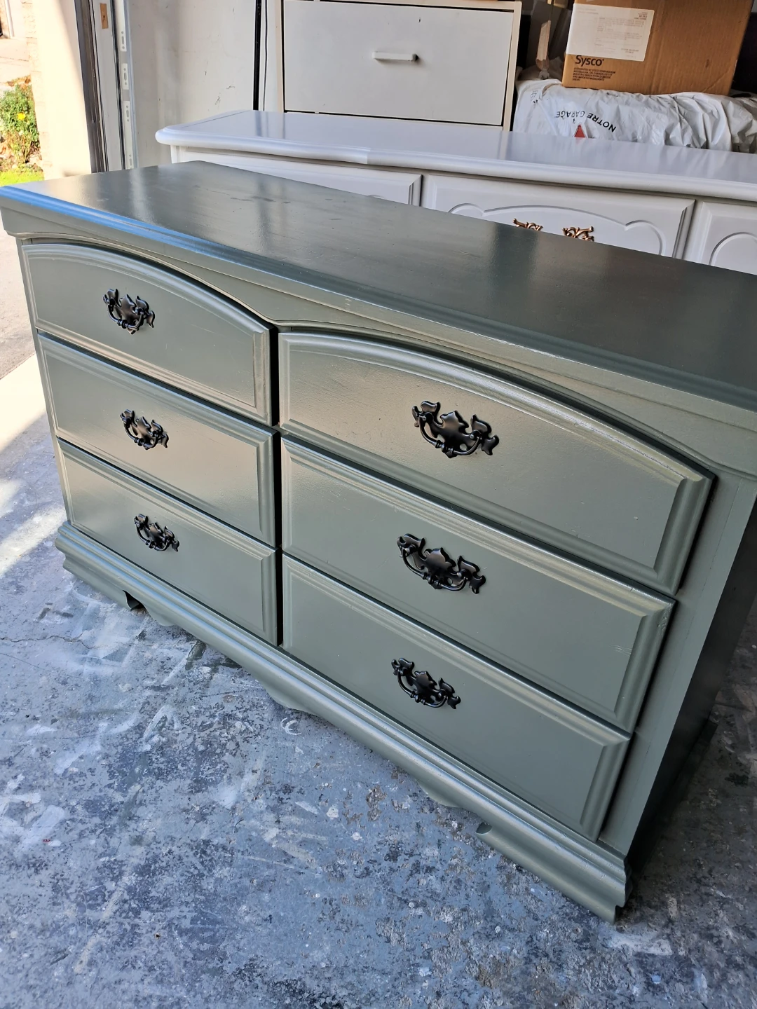 Refinished Six-Drawer Dresser