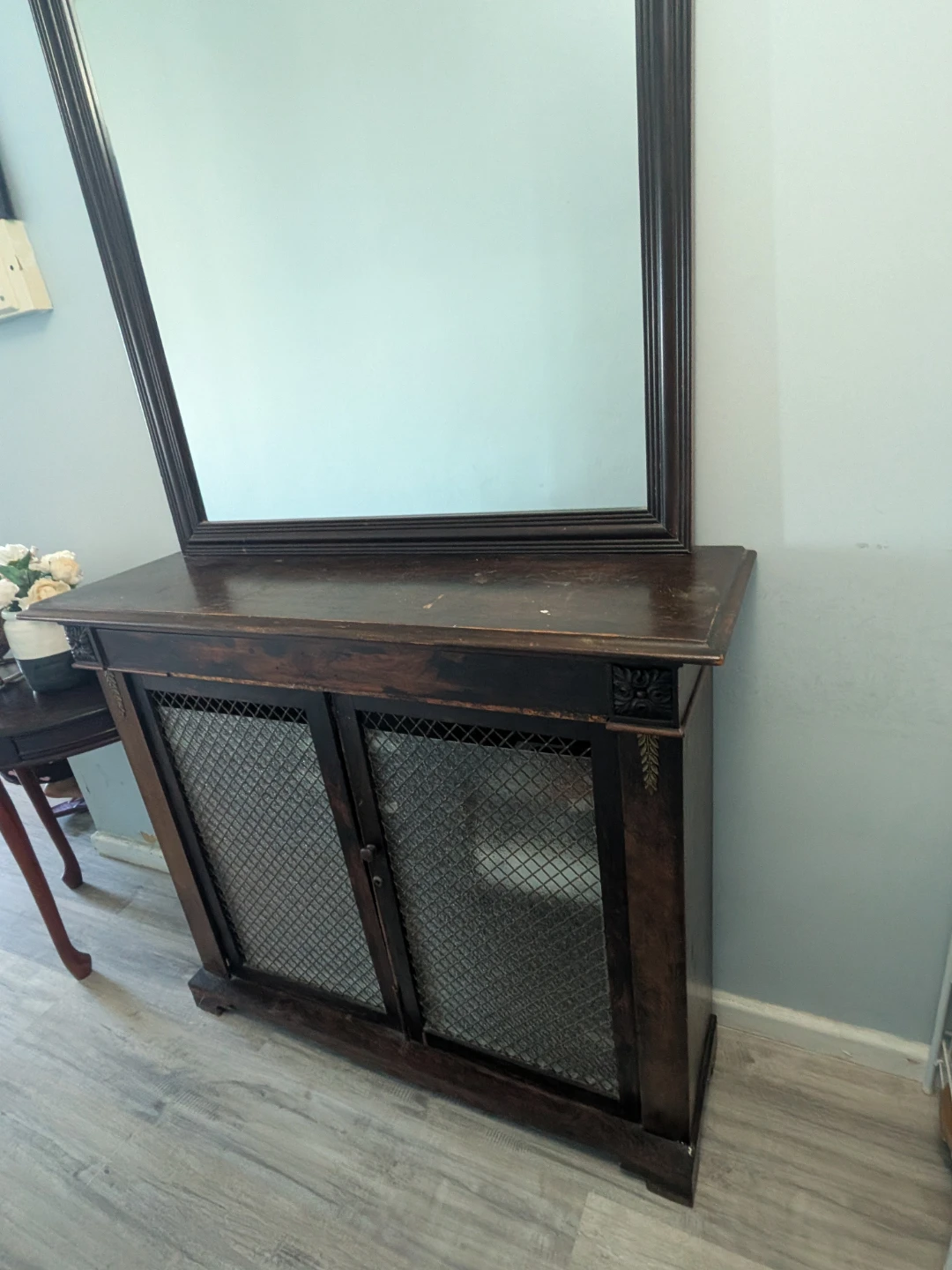 Vintage Dark Wood Cabinet