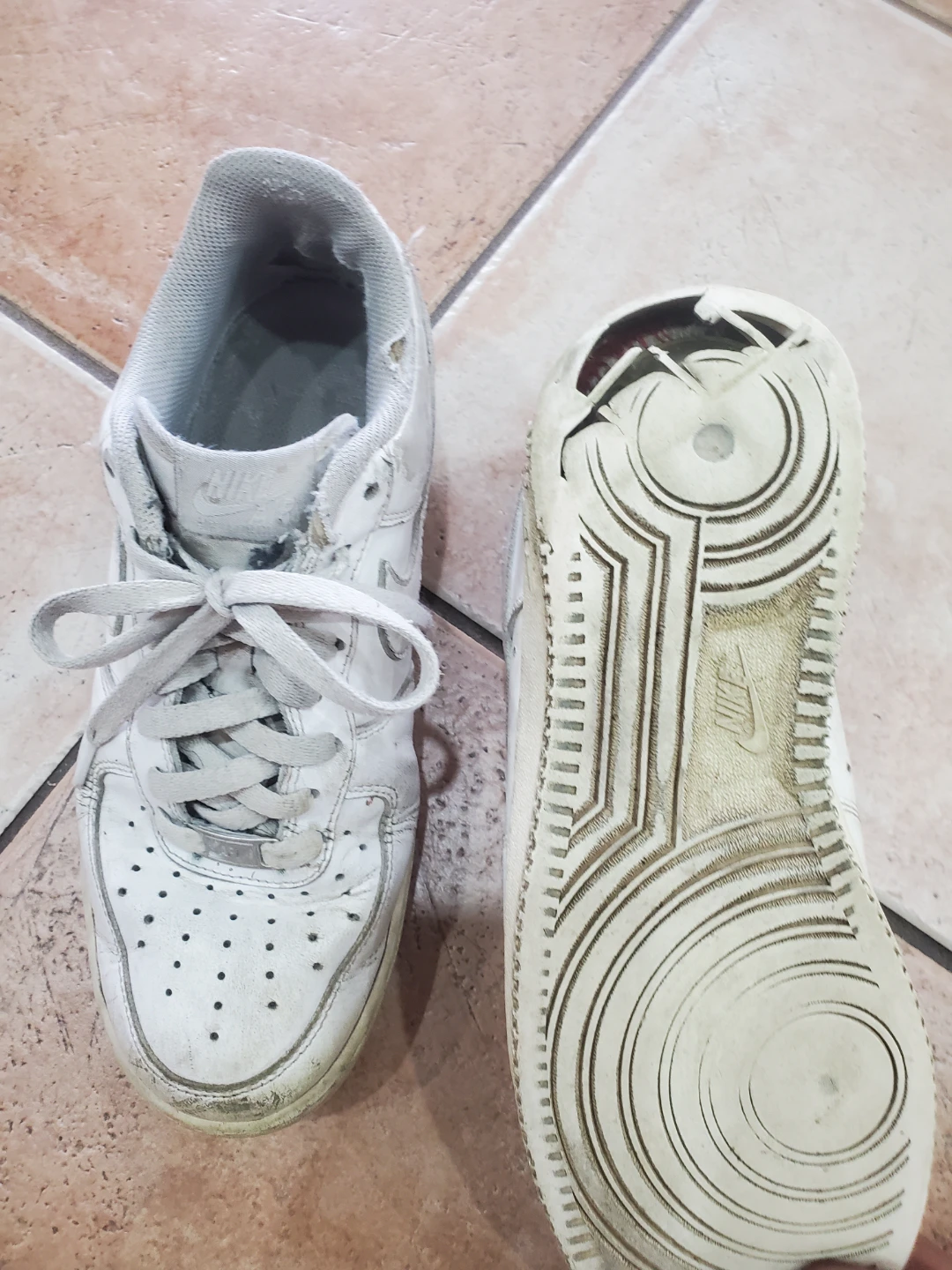 White Nike Air Force 1 Sneakers - photo 2