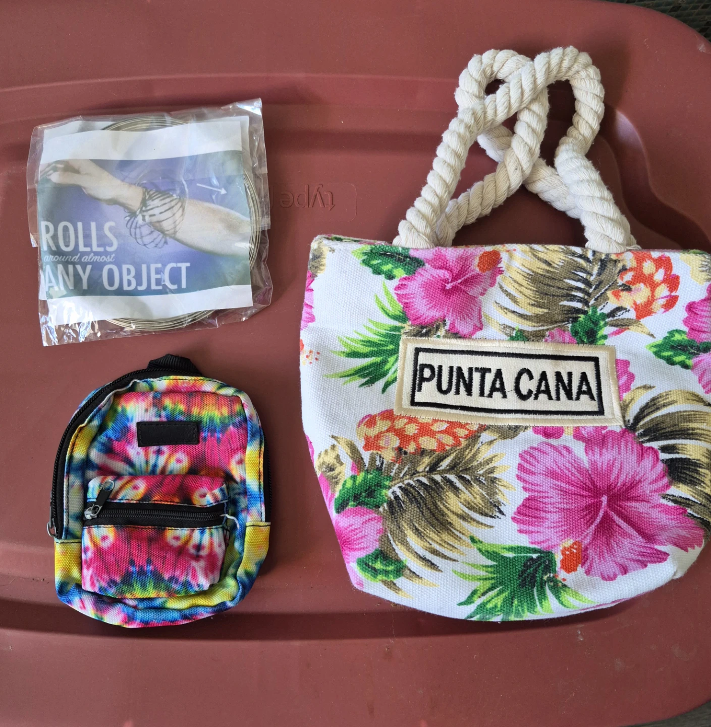 Punta Cana Tote Bag and Mini Backpack Set