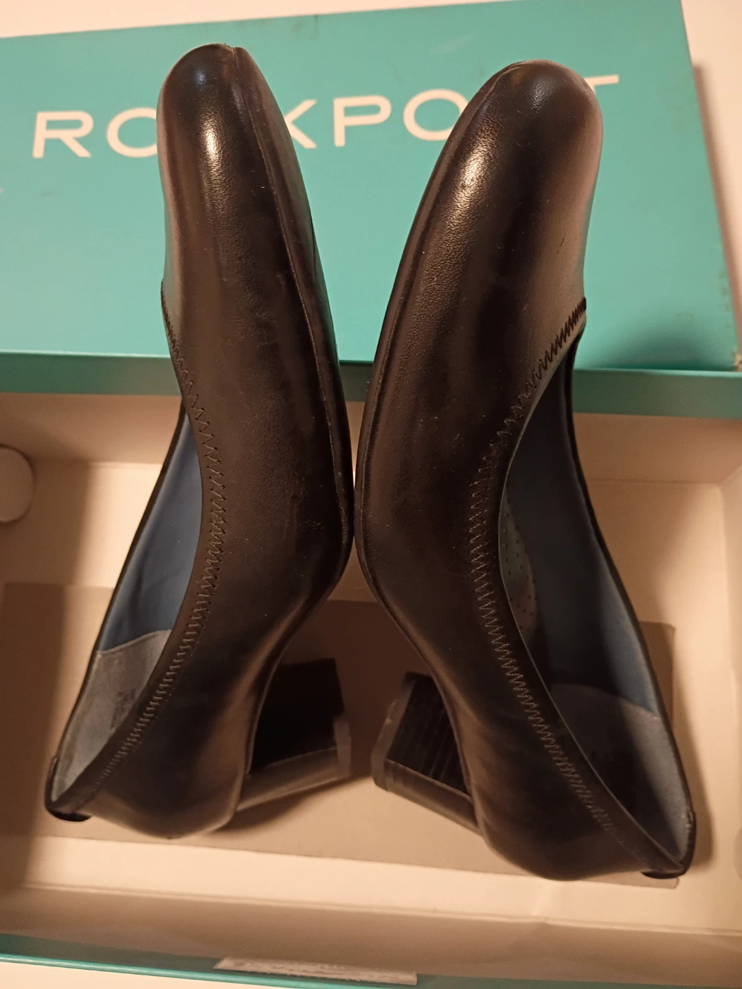 Rockport black leather heels - photo 4