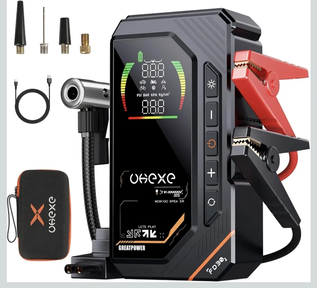 Uhexe FD30 Portable Power Bank and Tire Inflator