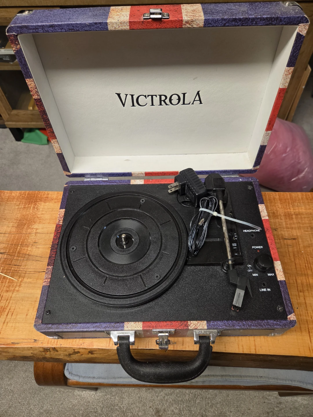 Victrola Suitcase Turntable Union Jack