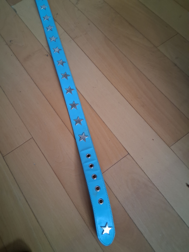 Light Blue Belt with Star Studs - photo 2