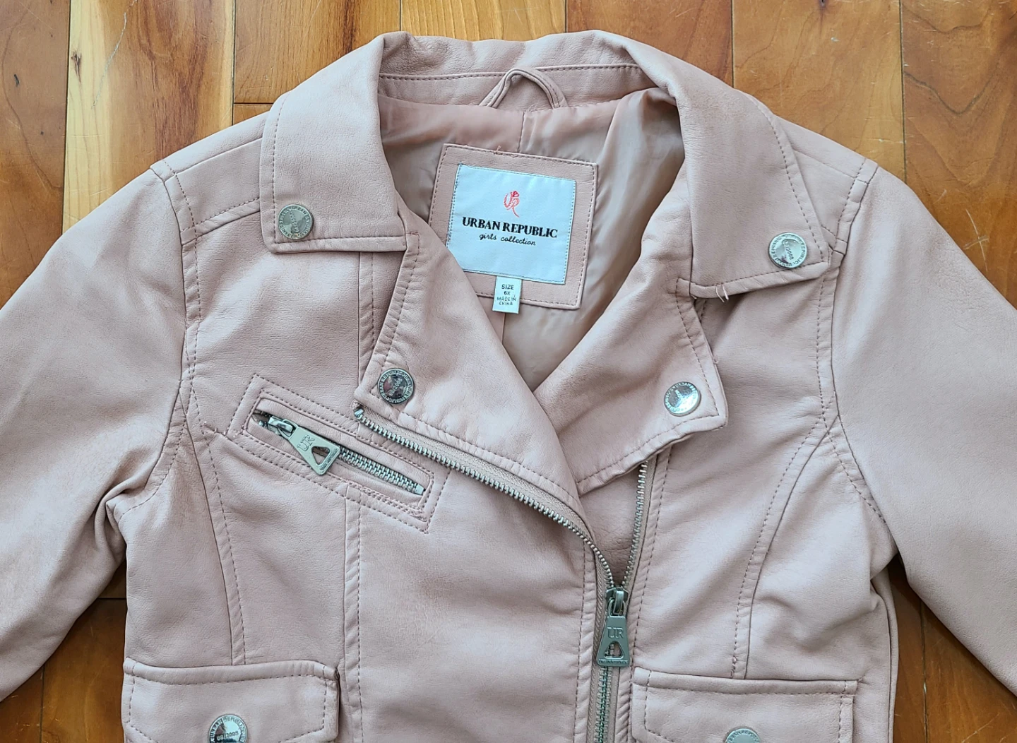 Girls Faux Leather Jacket - photo 2