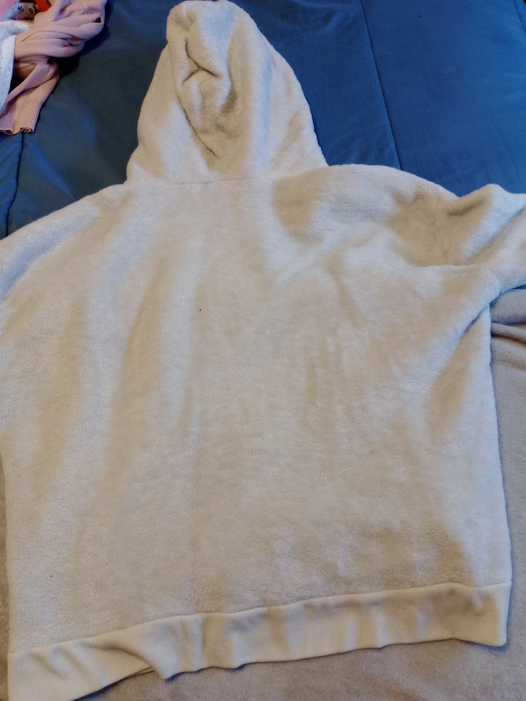 No Boundaries Fuzzy Hooded Pullover - Off-White - photo 3