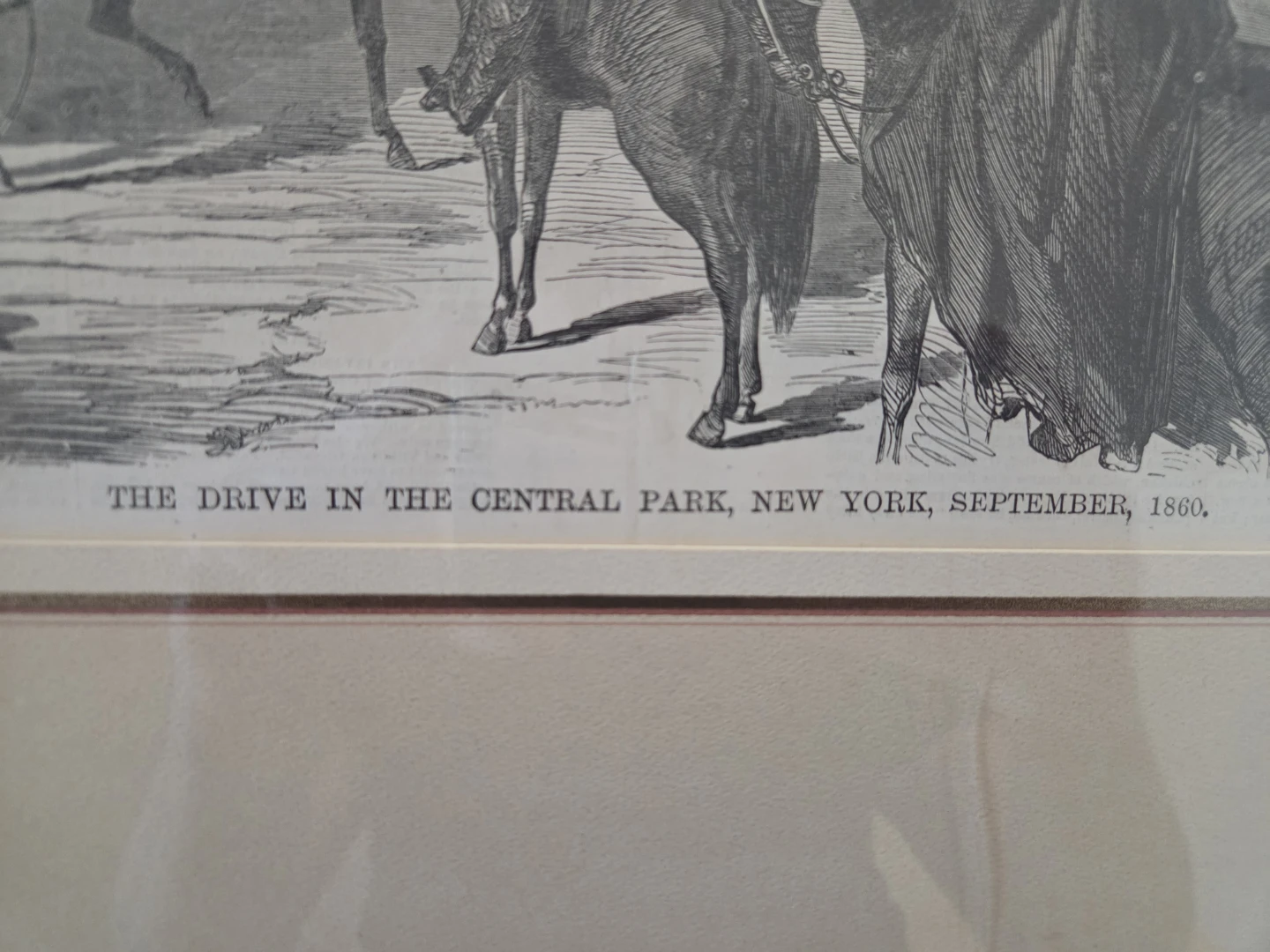 Harper's Weekly 1860 Central Park Framed Print - photo 4