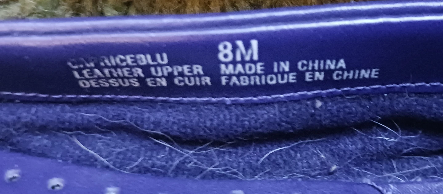 Fair Set Blue Leather Ballet Flats Size 8M - photo 3