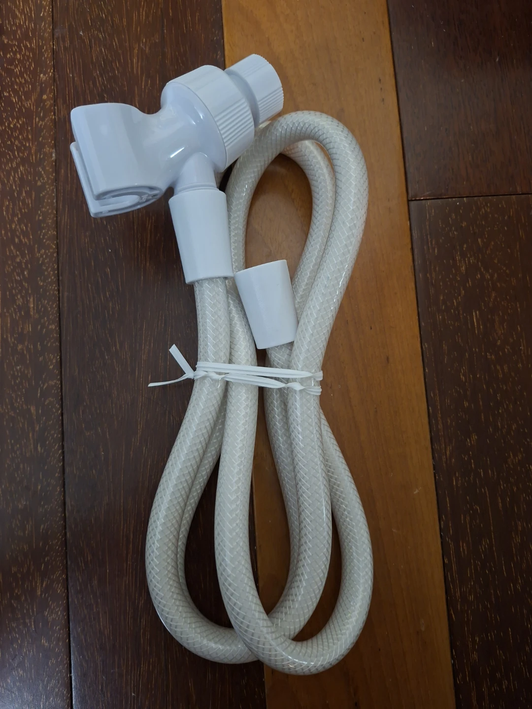 White Shower Hose with Handheld Mount