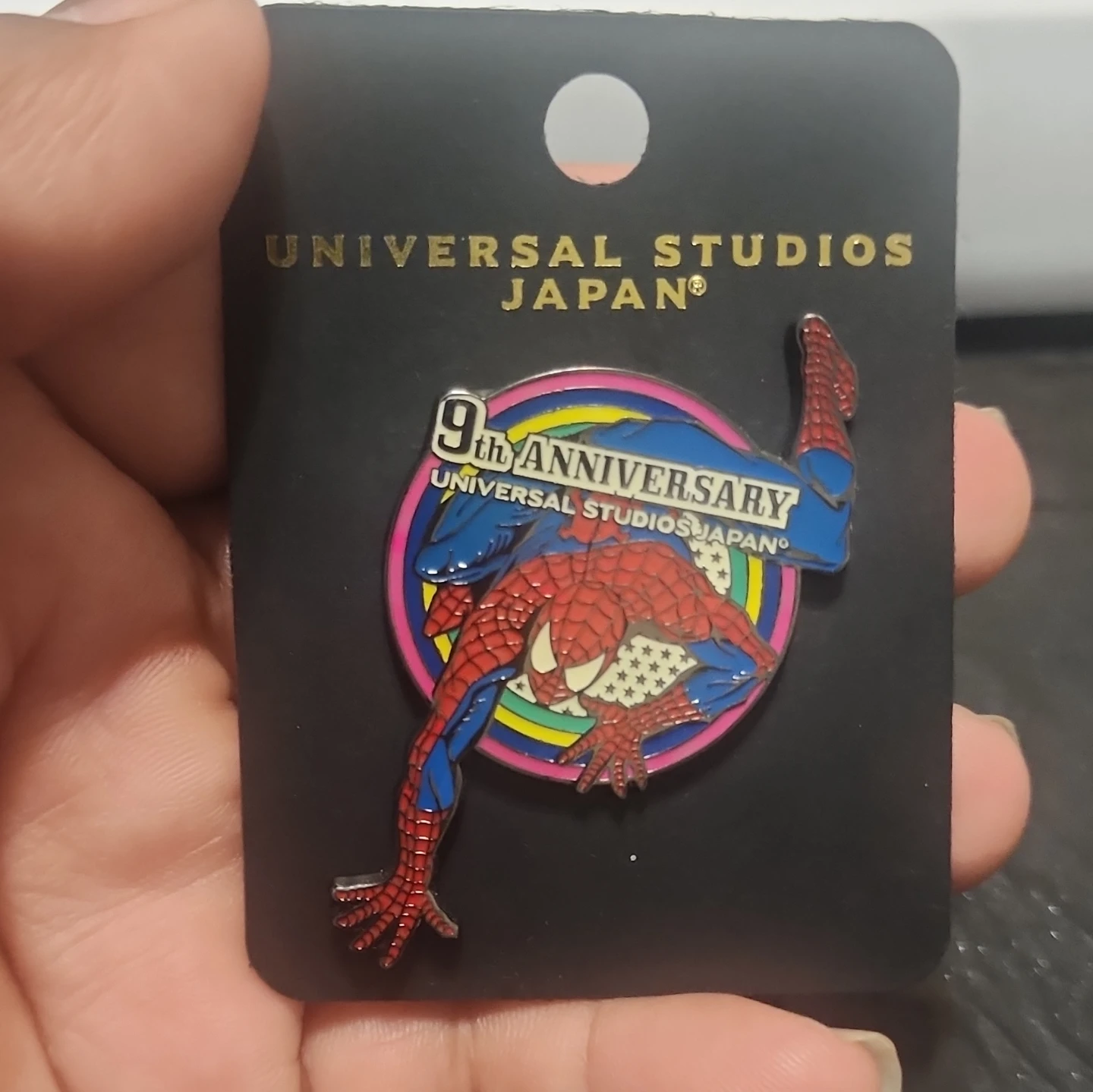 Universal Studios Japan Spider-Man 9th Anniversary Pin