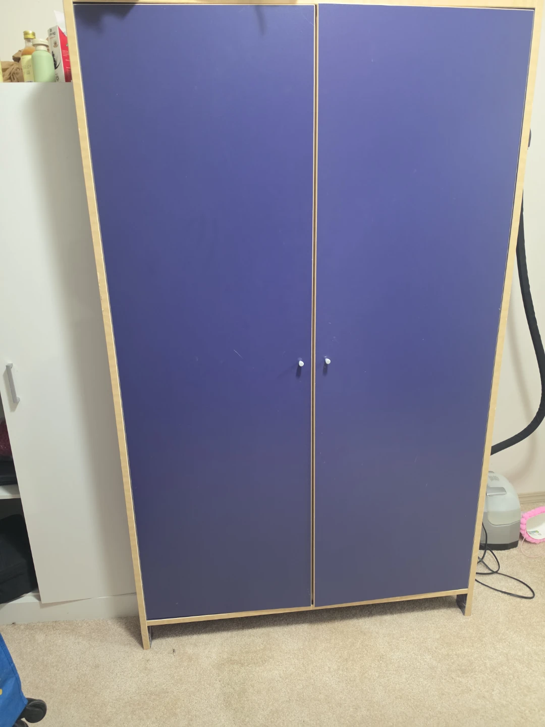 IkeaBlue Two-Door Wardrobe