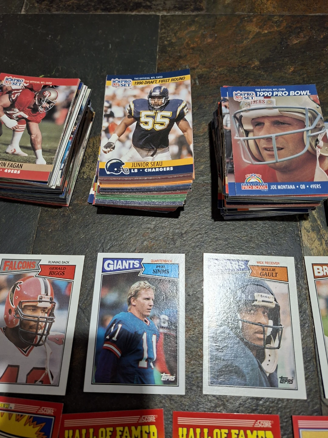 Assorted Vintage NFL Football Trading Cards - photo 2