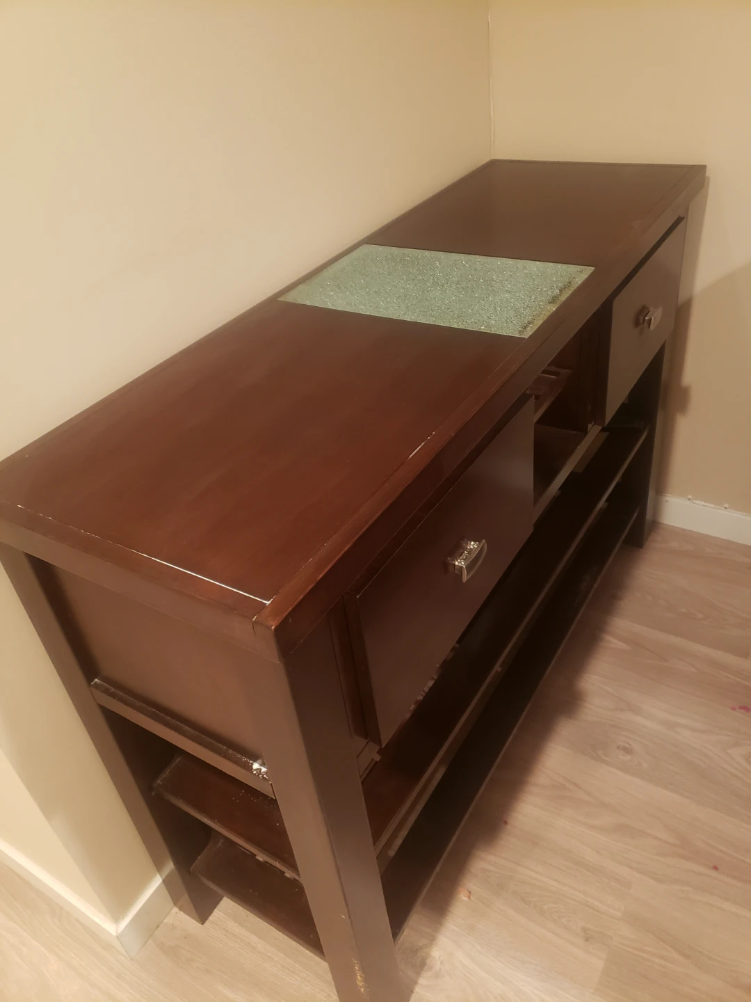 Dark Wood Dining Table and Buffet Set - photo 2