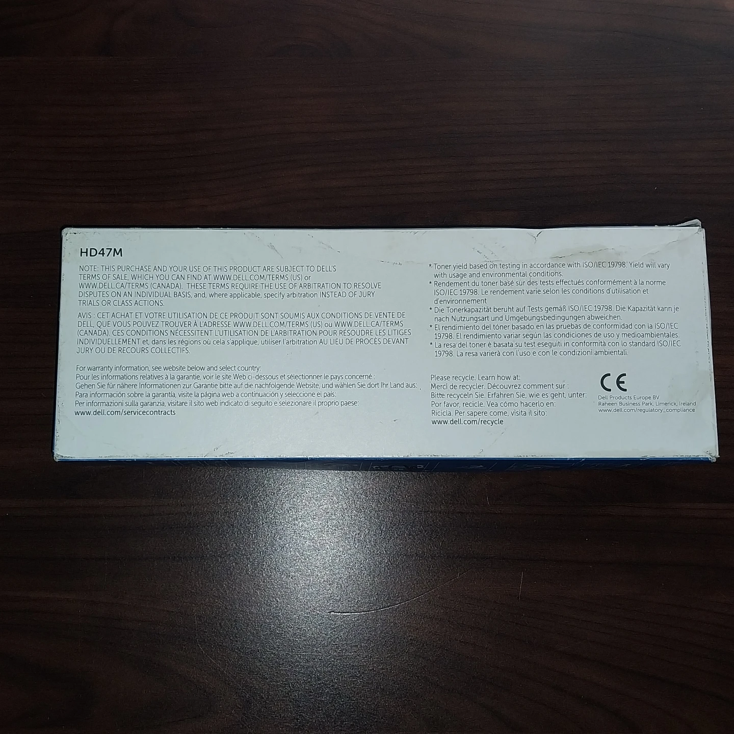 Dell HD47M Black Toner Cartridge – New, Unused - photo 2