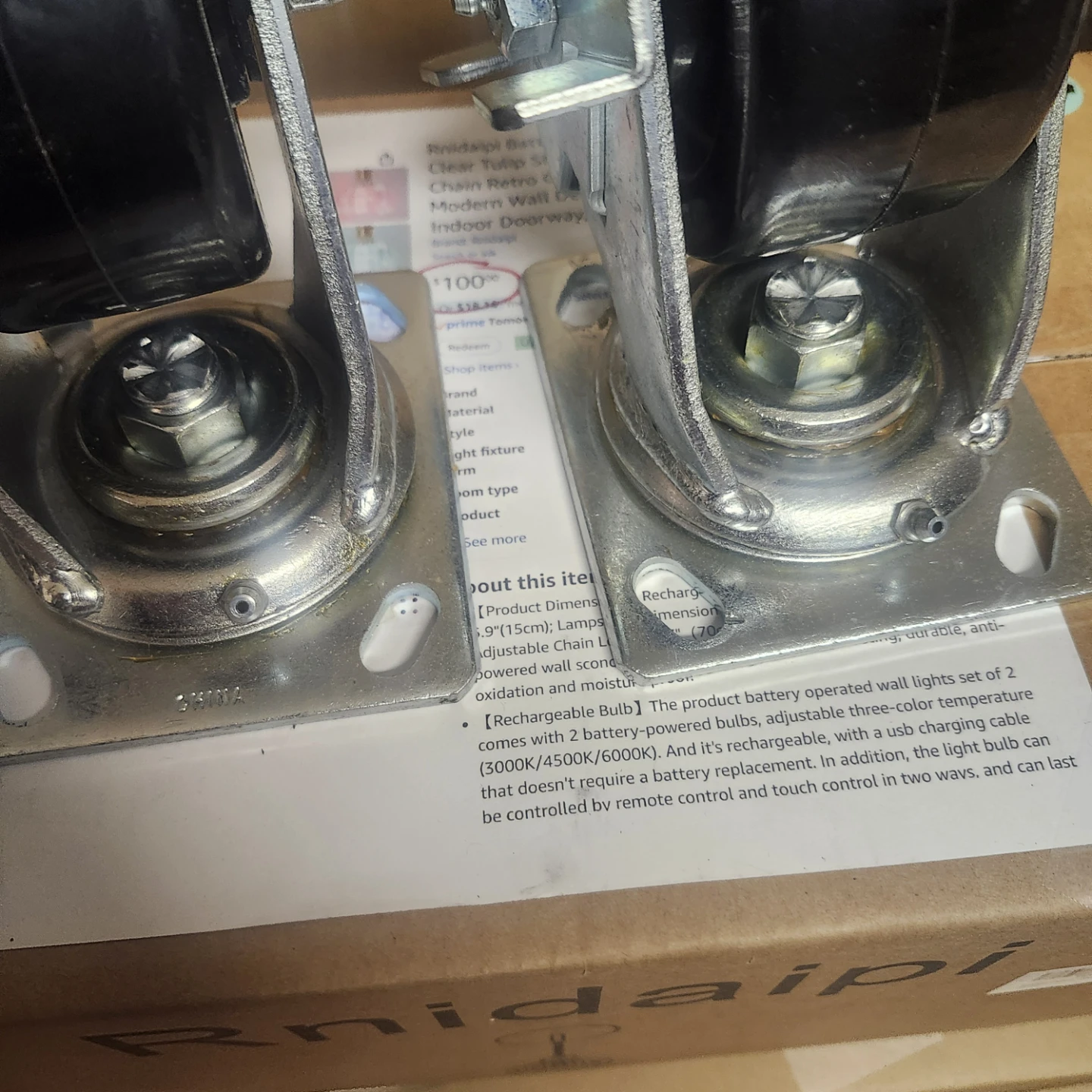 Set of 4 Heavy Duty Casters 500lb capacity - photo 2