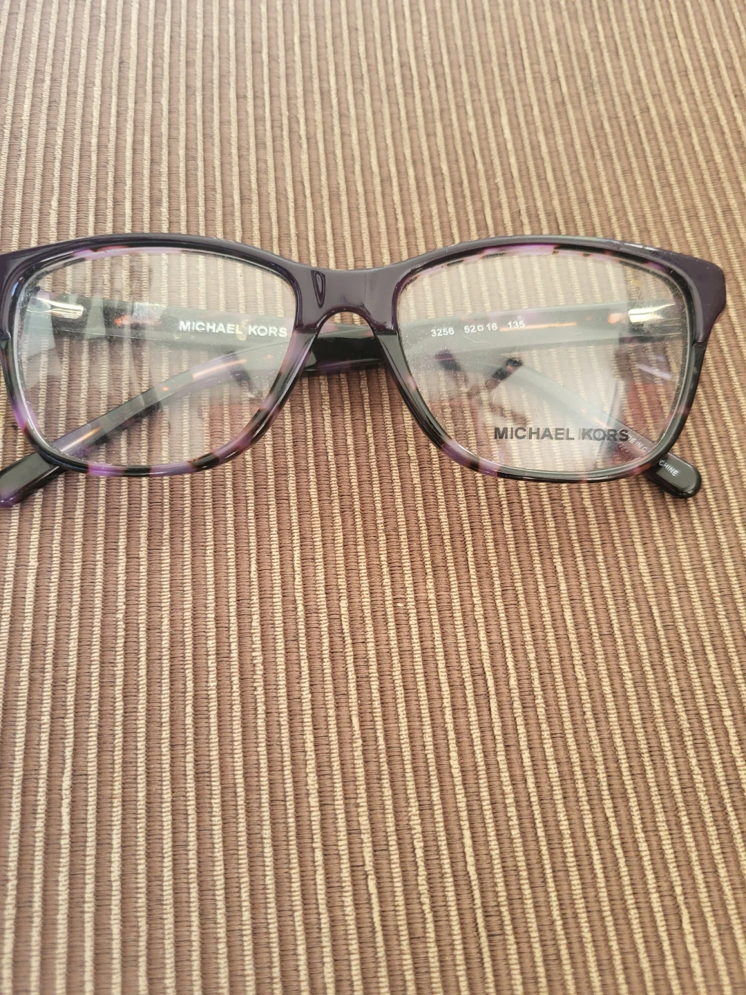 Michael Kors Purple Tortoise Glasses