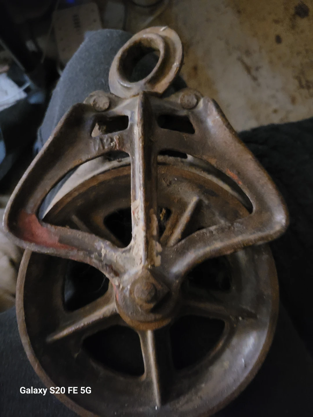 Vintage Cast Iron Pulley