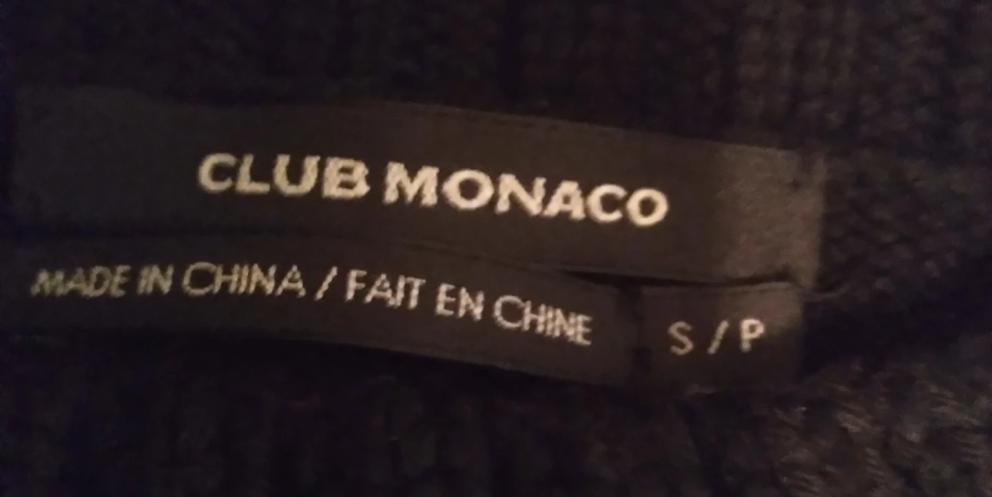 Club Monaco Black Merino Wool Vest S - photo 2