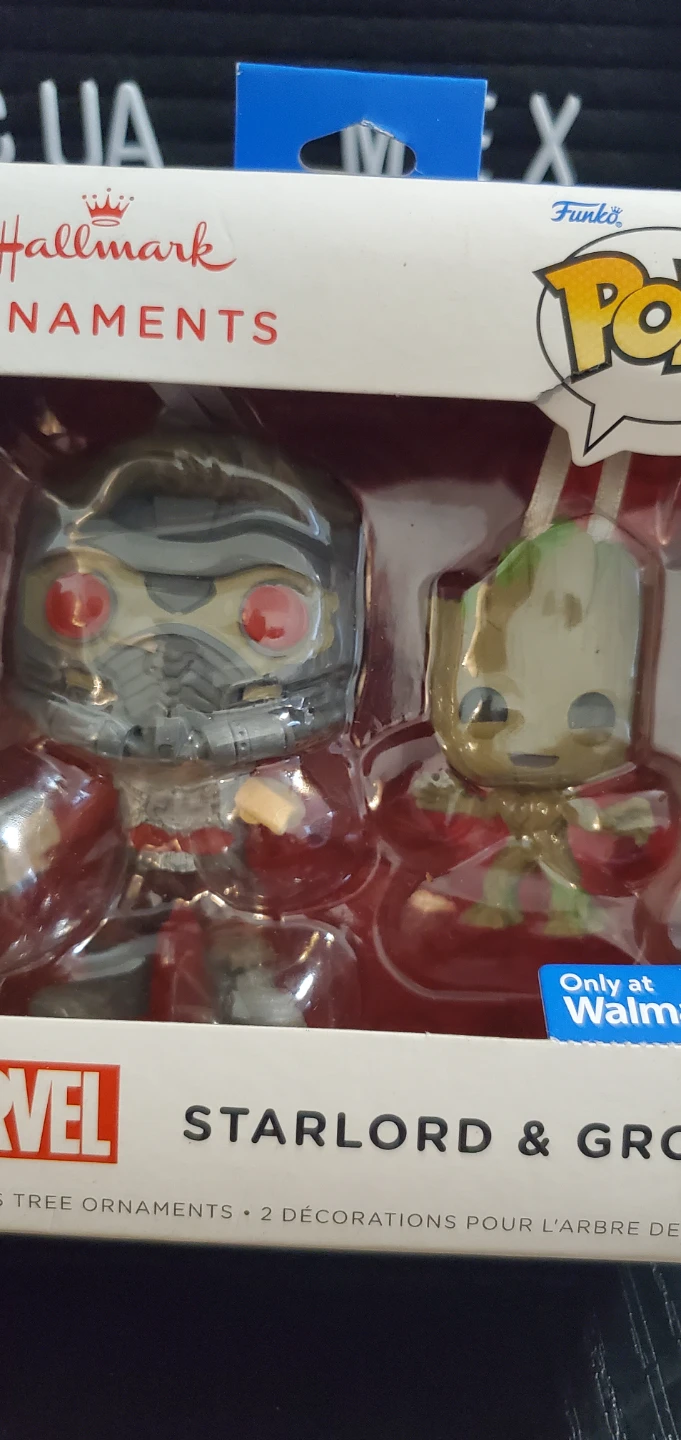 Hallmark Funko Pop Marvel Starlord & Groot Ornaments - photo 2