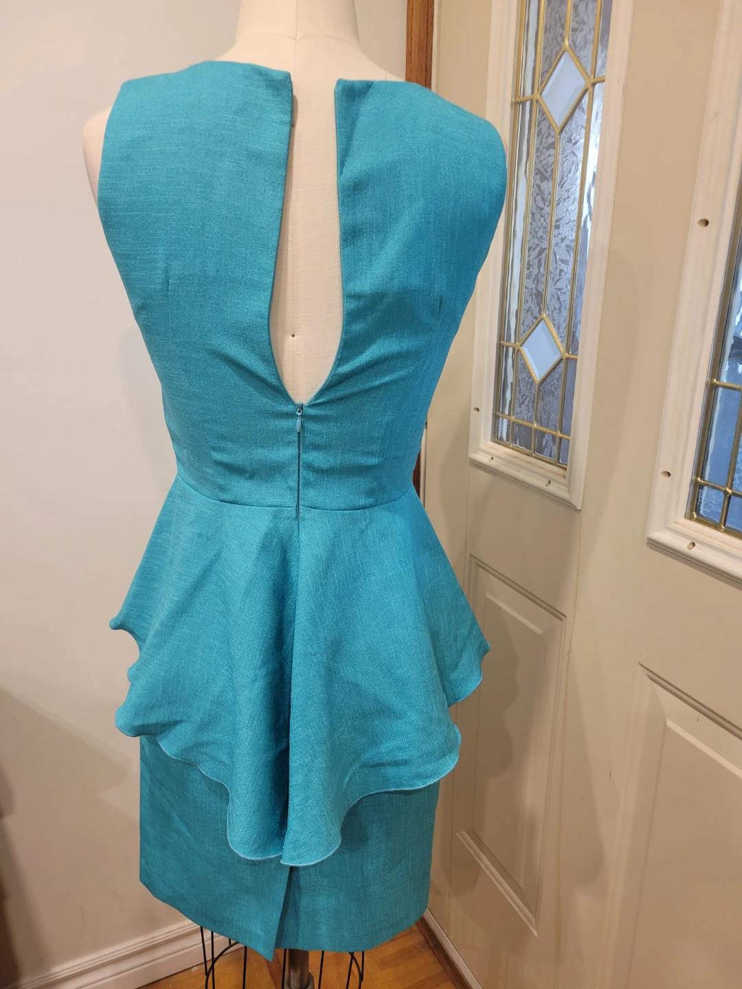 De Lish Teal Peplum 2 piece Size 6 - photo 3