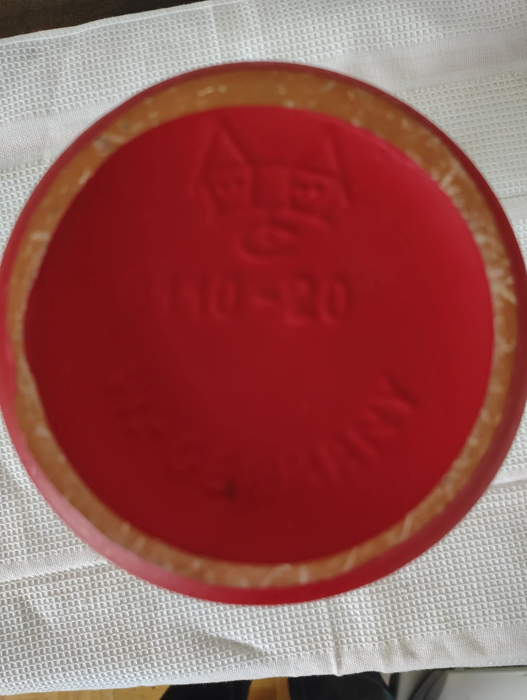 Vintage West German Red Ceramic Vase - photo 3