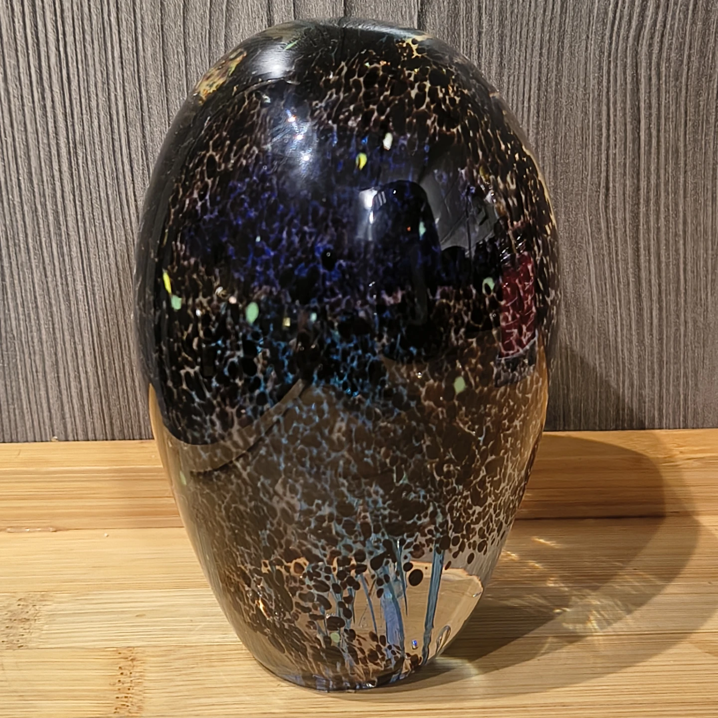 Blue Hand-Blown Glass Jellyfish Paperweight - photo 5