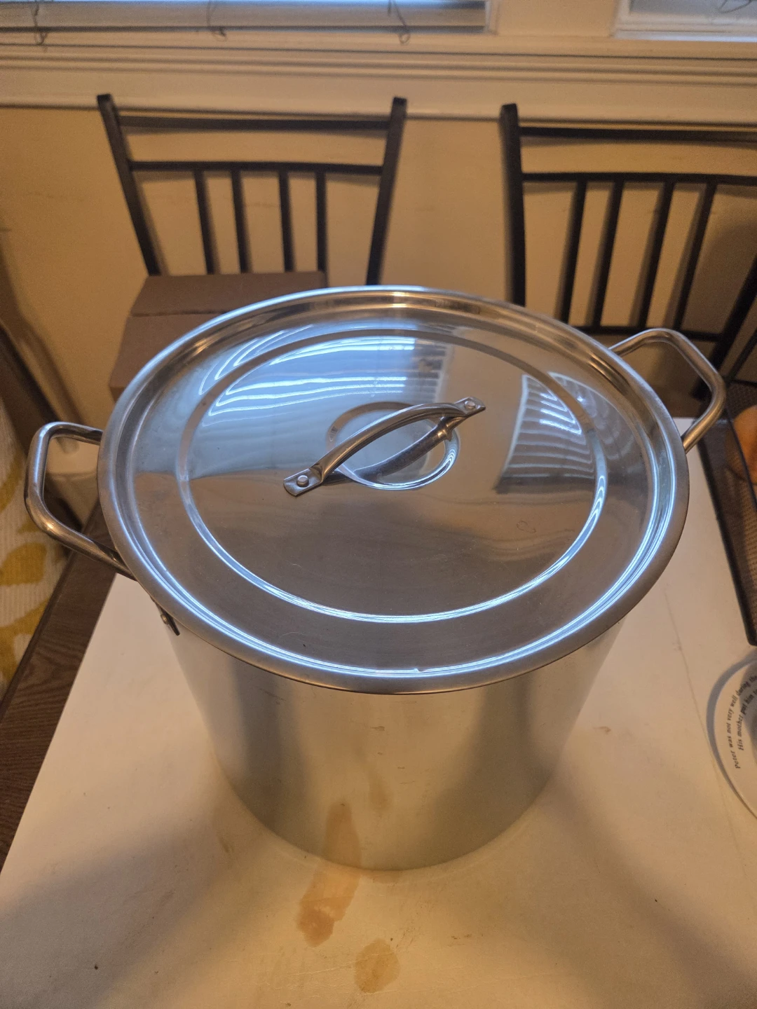 Large Stainless Steel Stock Pot with Lid - photo 2
