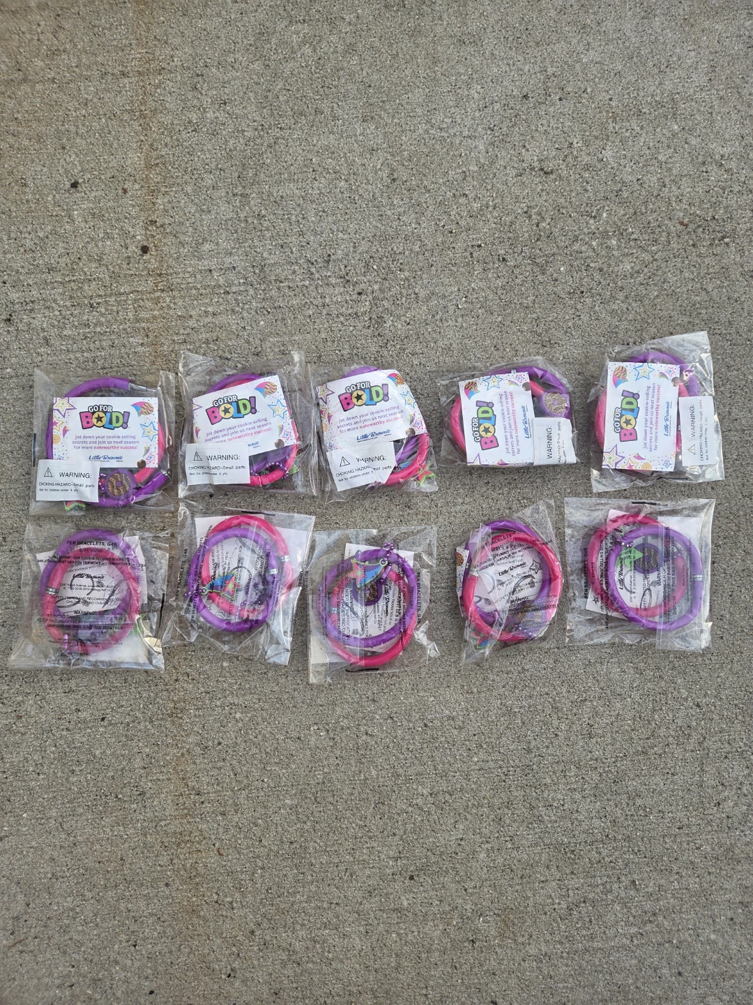 Set of 10 Little Brownie Pen Bracelets