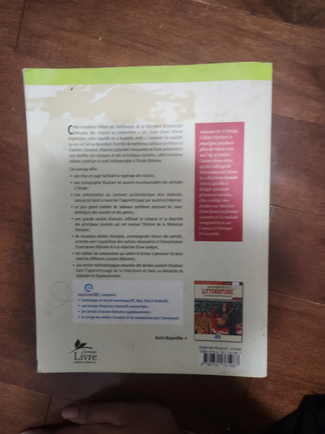 Anthologie de la littérature d'expression française Tome 1 - photo 2