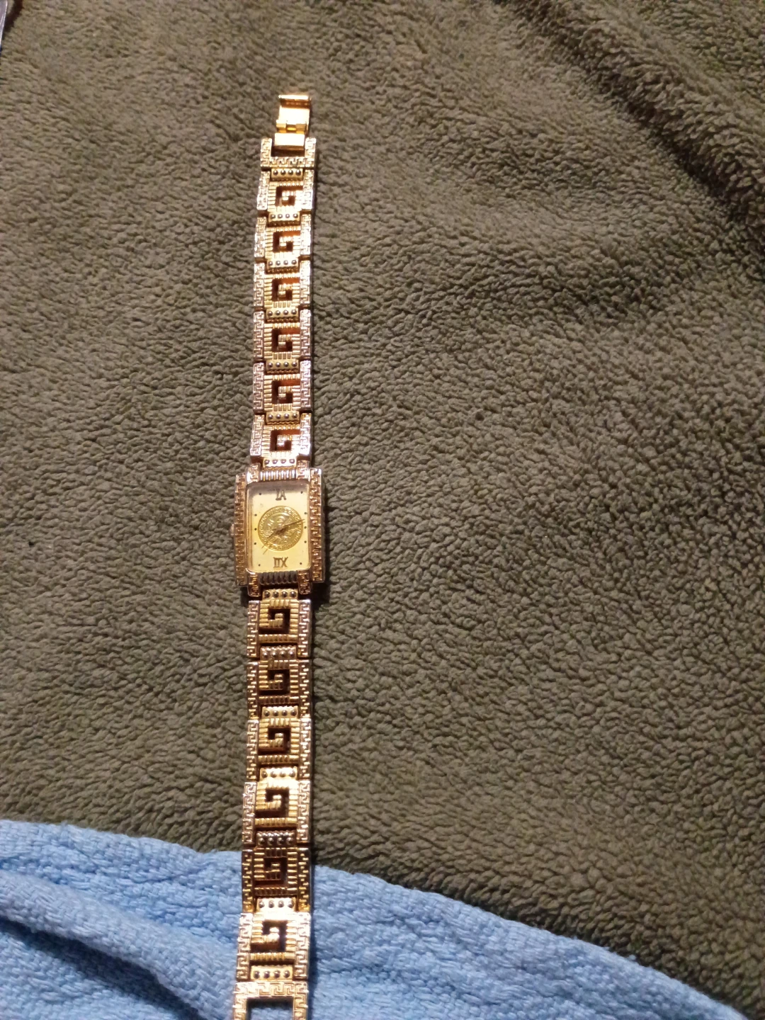 Versace Gold-Tone Link Watch